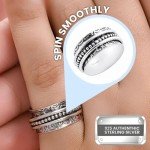 Anxiety Relief Spinner Ring for Women & Men