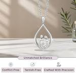 Family Necklace with Parents and Child in Sterling Silver