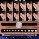 Lab Created Moissanite Diamond Stud Earrings White Gold