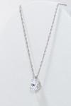 Cubic Zirconia Diamond Teardrop Necklace - 925 Silver