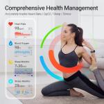 Fitpolo Smart Watch with Large AMOLED Display and AI Voice