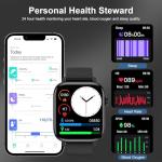 Smart Fitness Tracker Watch with Bluetooth Calls/Texts