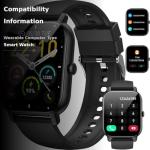 1.85" Smartwatch for Men Women IP68 Waterproof