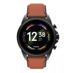 Fossil Gen 6 44mm Stainless Steel Leather Smart Watch