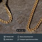 KEZEF Miami 18k Cuban Link Chain Necklace Set