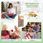 HNEBC LED Mirror Jewelry Cabinet with RGB Lights