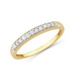 Yellow Gold Diamond Anniversary Ring, Size 7
