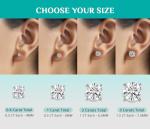 Moissanite Stud Earrings - Women's and Men's Jewelry