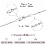 Sterling Silver Pendant Necklace with Ruby and Diamonds