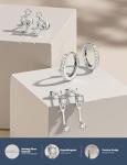 Sterling Silver Hypoallergenic Earring Set - 3 Pairs