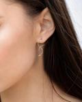 Sterling Silver Spiral Threader Drop Earrings for Women