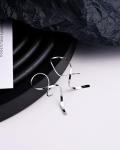 Sterling Silver Spiral Threader Drop Earrings for Women