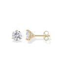 14K Gold Plated Cubic Zirconia Stud Earrings