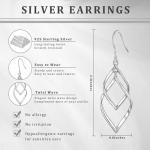 Sterling Silver Gold-Plated Dangle Earrings for Women