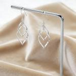Sterling Silver Gold-Plated Dangle Earrings for Women