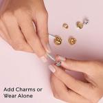 Pandora Moments Heart Clasp Snake Chain Bracelet - Charm Bracelet for Women - Compatible Moments Charms - Sterling Silver - 7.5" - With Gift Box