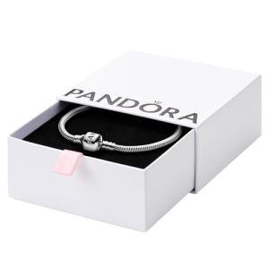 Pandora Moments Barrel Clasp Snake Chain Bracelet - Silver Bracelet for Women - Gift for Her - Sterling Silver - With Gift Box - 7.9"