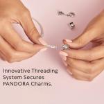 Pandora Moments Barrel Clasp Snake Chain Bracelet - Silver Bracelet for Women - Gift for Her - Sterling Silver - With Gift Box - 7.9"