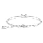 SWAROVSKI Mesmera Bangle Bracelet, Clear Mixed-Cut Stones in a Rhodium Finished Setting, Part of the Mesmera Collection