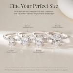 Stunning 3CT Oval CZ Sterling Silver Engagement Ring