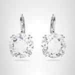 Swarovski Millenia Round Cut Crystal Earrings in White
