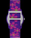 Kids' Purple/Floral Analog Watch with Elastic Strap
