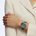 Green Crystal SWAROVSKI Octea Lux Chrono Watch