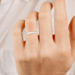 Platinum 2mm Comfort Wedding Band - Size 6