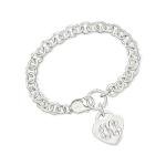 Ross-Simons Plain - Sterling Silver Heart Charm Bracelet. 7 inches