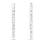 SWAROVSKI Women's Hoop Earrings with White Crystals