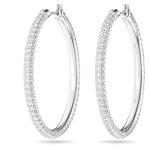 SWAROVSKI Women's Hoop Earrings with White Crystals