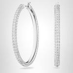 SWAROVSKI Women's Hoop Earrings with White Crystals