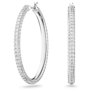 SWAROVSKI Women's Hoop Earrings with White Crystals
