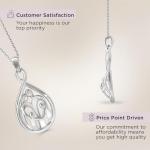 Sterling Silver Family Necklace with Parent and Two Children