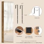 SRIWATANA Jewelry Cabinet with Full-Length Mirror, Lockable