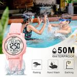 SKMEI Kids Waterproof Sports Watch, Pink