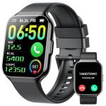 HD Touch Screen Smartwatch for Men Women with Call Answer/Making, Fitness & Sleep Monitor