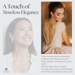 Trendy Sterling Silver Oval Hoop Earrings Gift Women