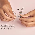 Pandora Moments Snake Chain Bracelet - Compatible Moments Charms - Sterling Silver Charm Bracelet for Women - 7.5" - With Gift Box