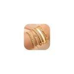 Trendy 14K Gold Plated Bracelet Stack for Women