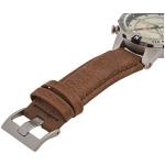 Timex Men's Intelligent Quartz Compass Watch, Silver and Brown