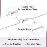 White Diamond Key Pendant Necklace, Sterling Silver, 18