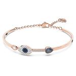 Swarovski Blue Crystal Evil Eye Bangle Bracelet
