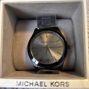 Michael Kors Men's Slim Runway Black Watch MK8507