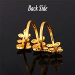U7 Women's 18K Gold Leaf Knuckle Wrap Ring