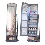 360° Rotating LED Jewelry Armoire with Large Capacity