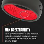 Groove Life Black Silicone Wedding Ring for Men