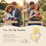 Sunflower Pendant Necklace - You Are My Sunshine