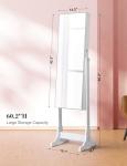 Nicetree Standing Jewelry Cabinet with Full-Length Mirror & Organizer