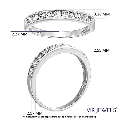 1/2 ct White Gold Diamond Wedding Band for Women